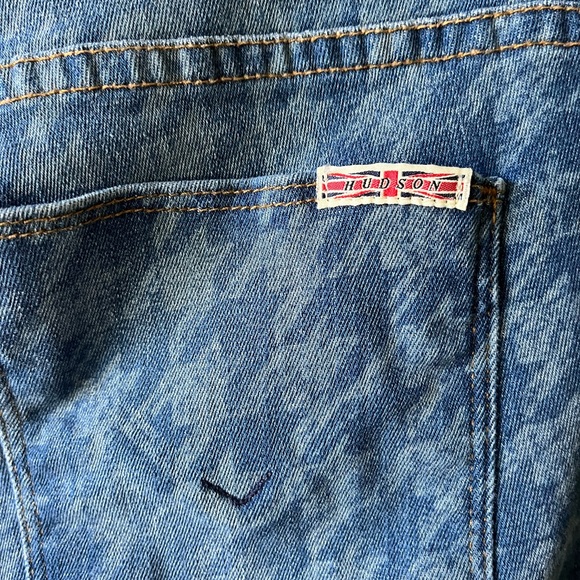 HUDSON KRISTA SUPER SKINNY HOUNDSTOOTH JEANS SIZE 32 - Picture 7 of 13